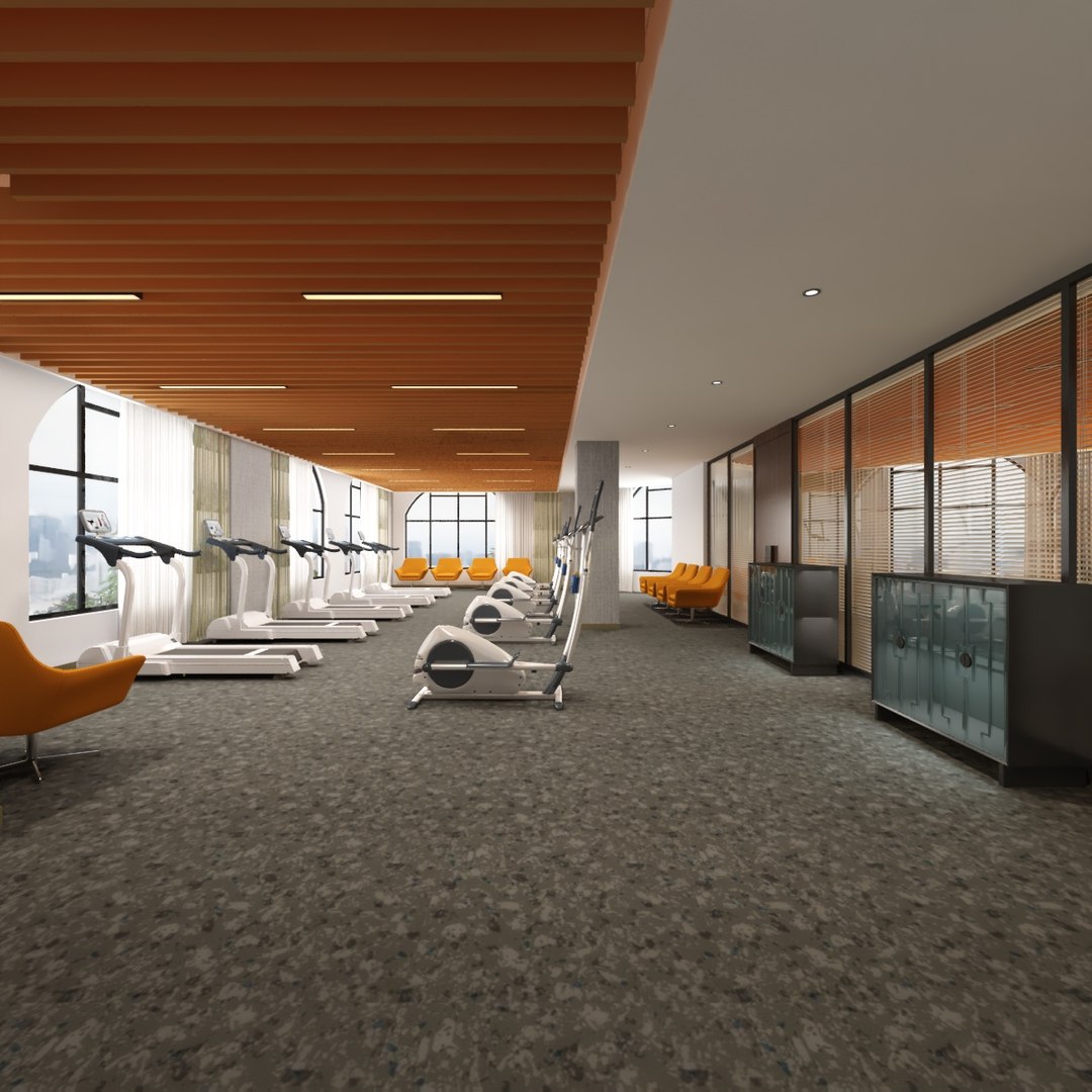 3D model Cardio Fitness Room - TurboSquid 2055059