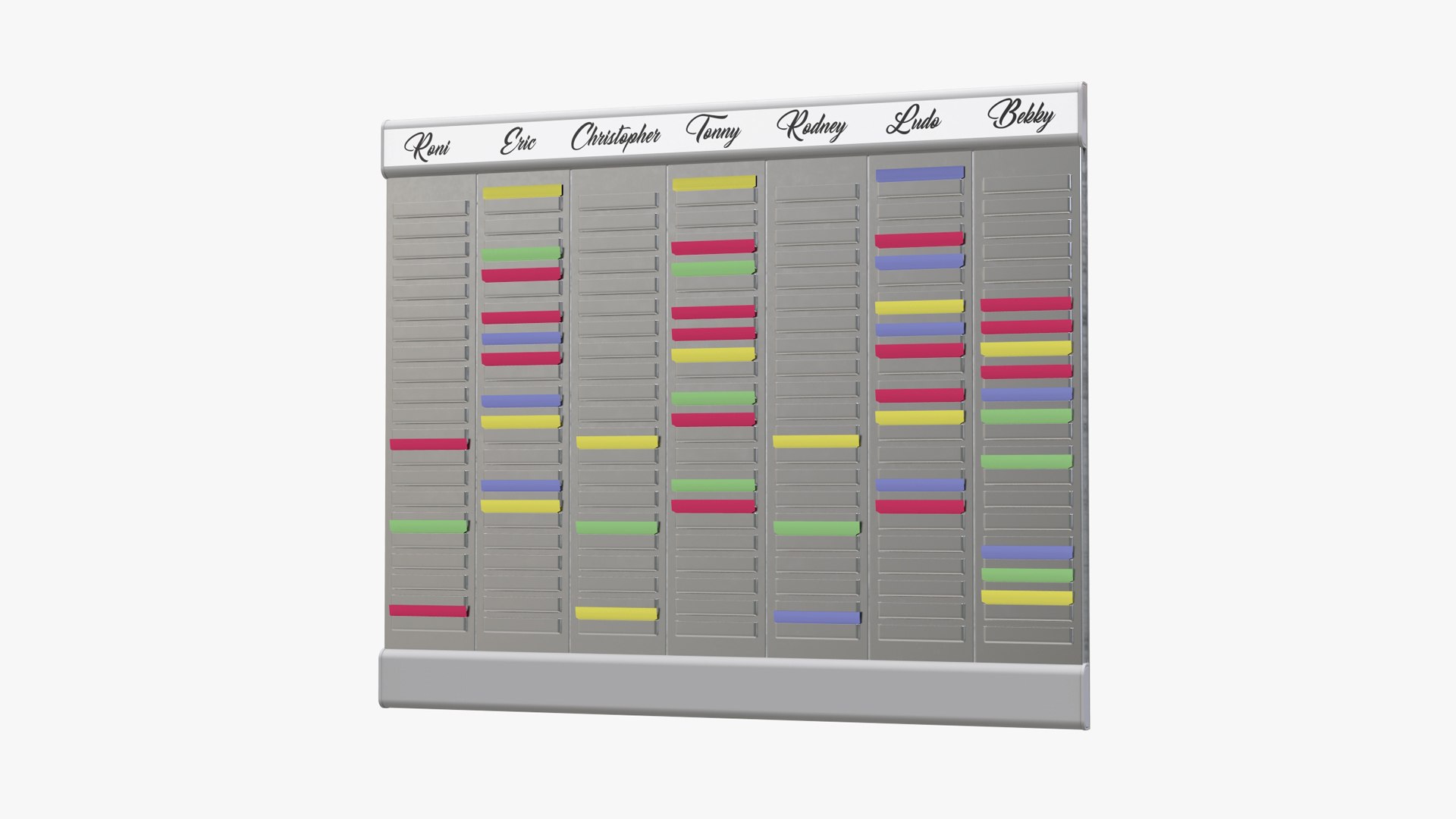 3D model Wall-mounted Weekly Planner - TurboSquid 2168310
