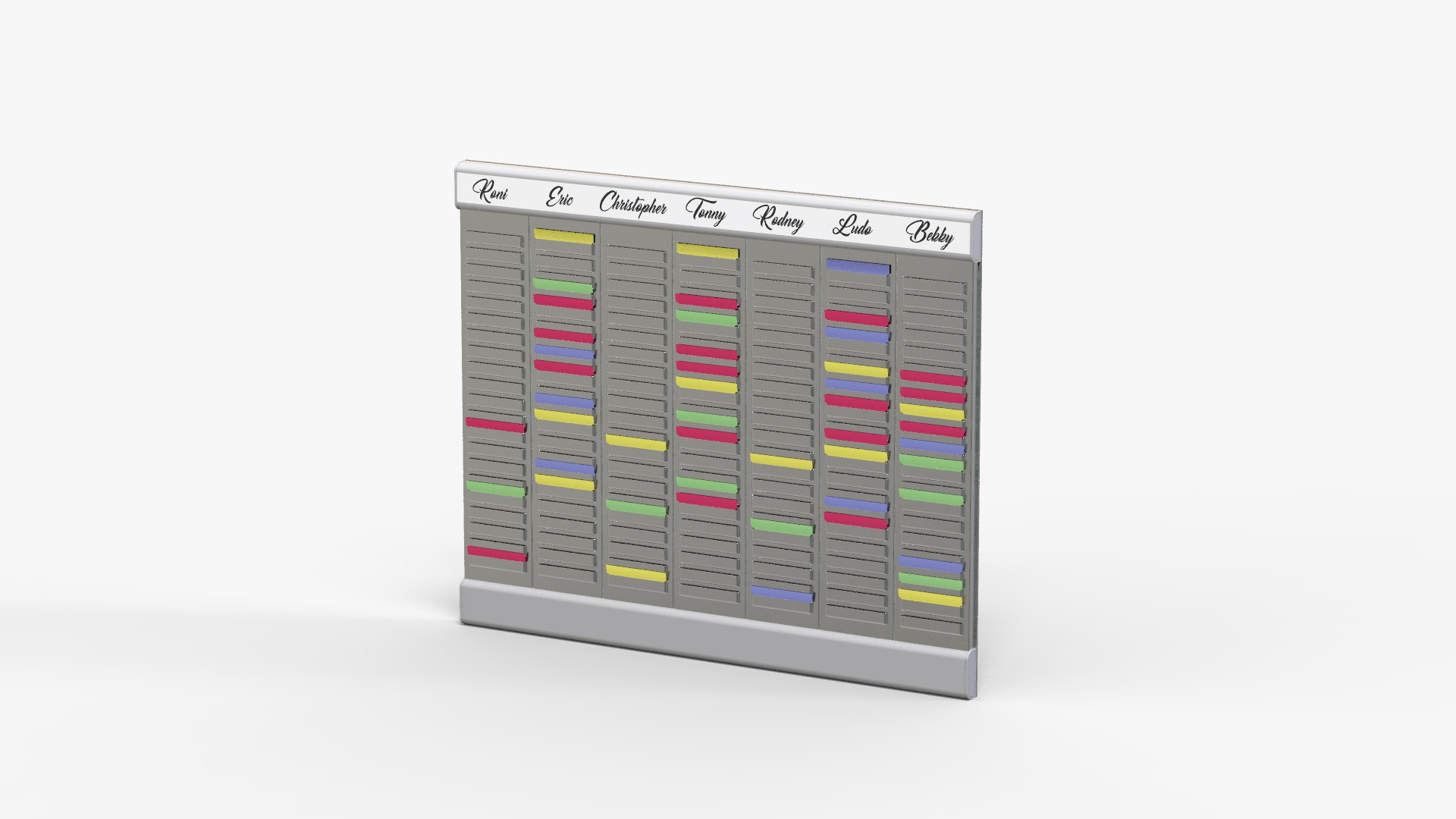 3D model Wall-mounted Weekly Planner - TurboSquid 2168310