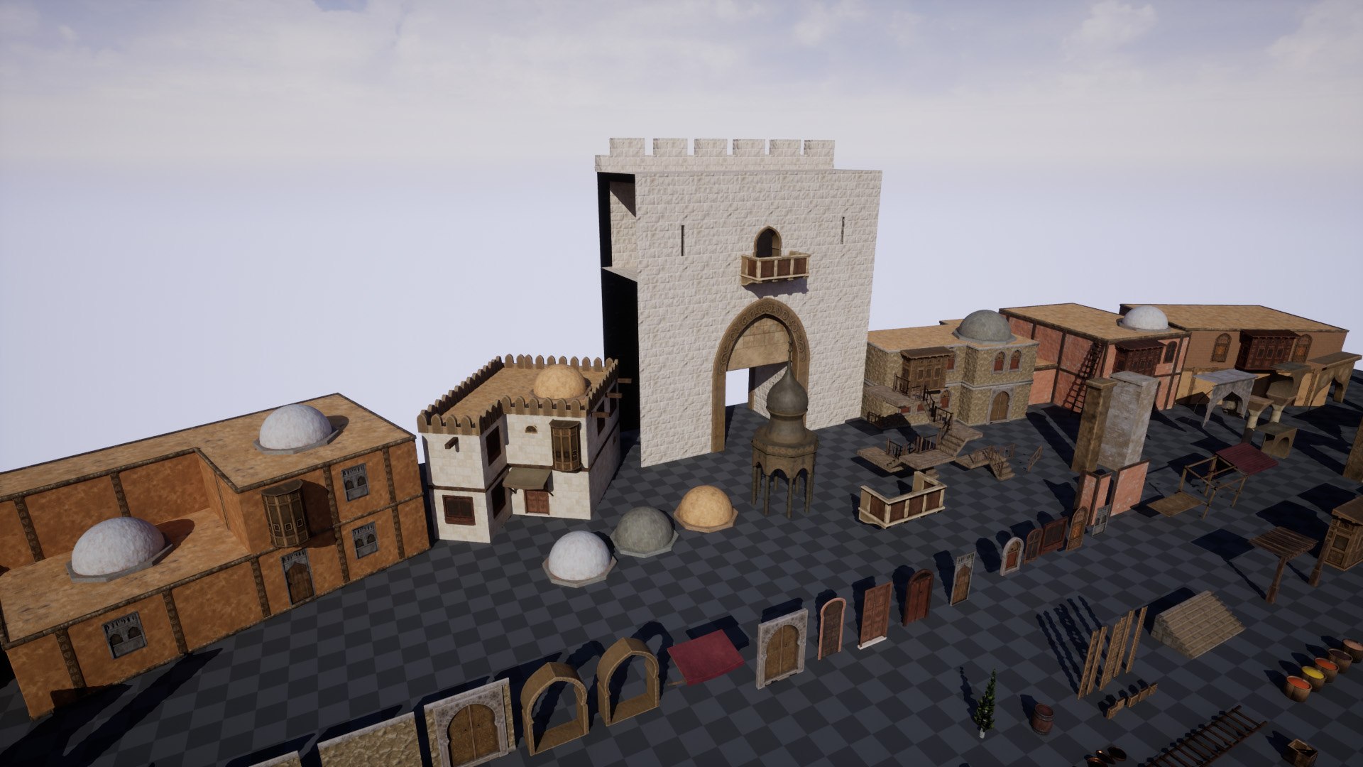 Modular Arab City Model - TurboSquid 1575430