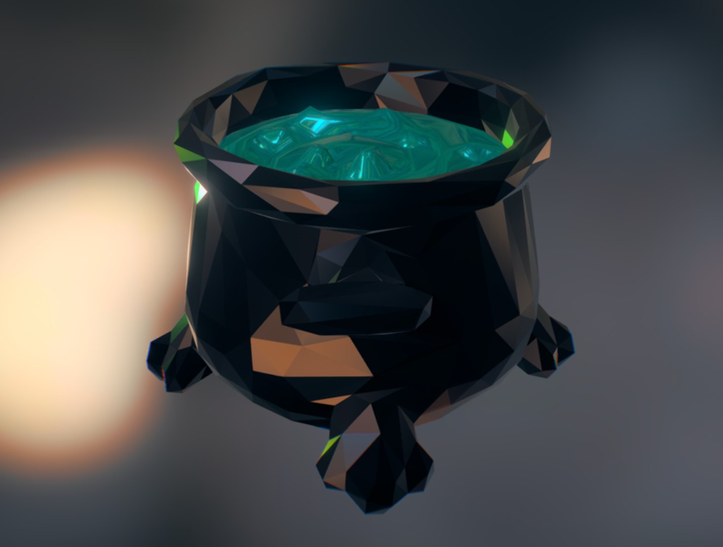 3d style cauldron