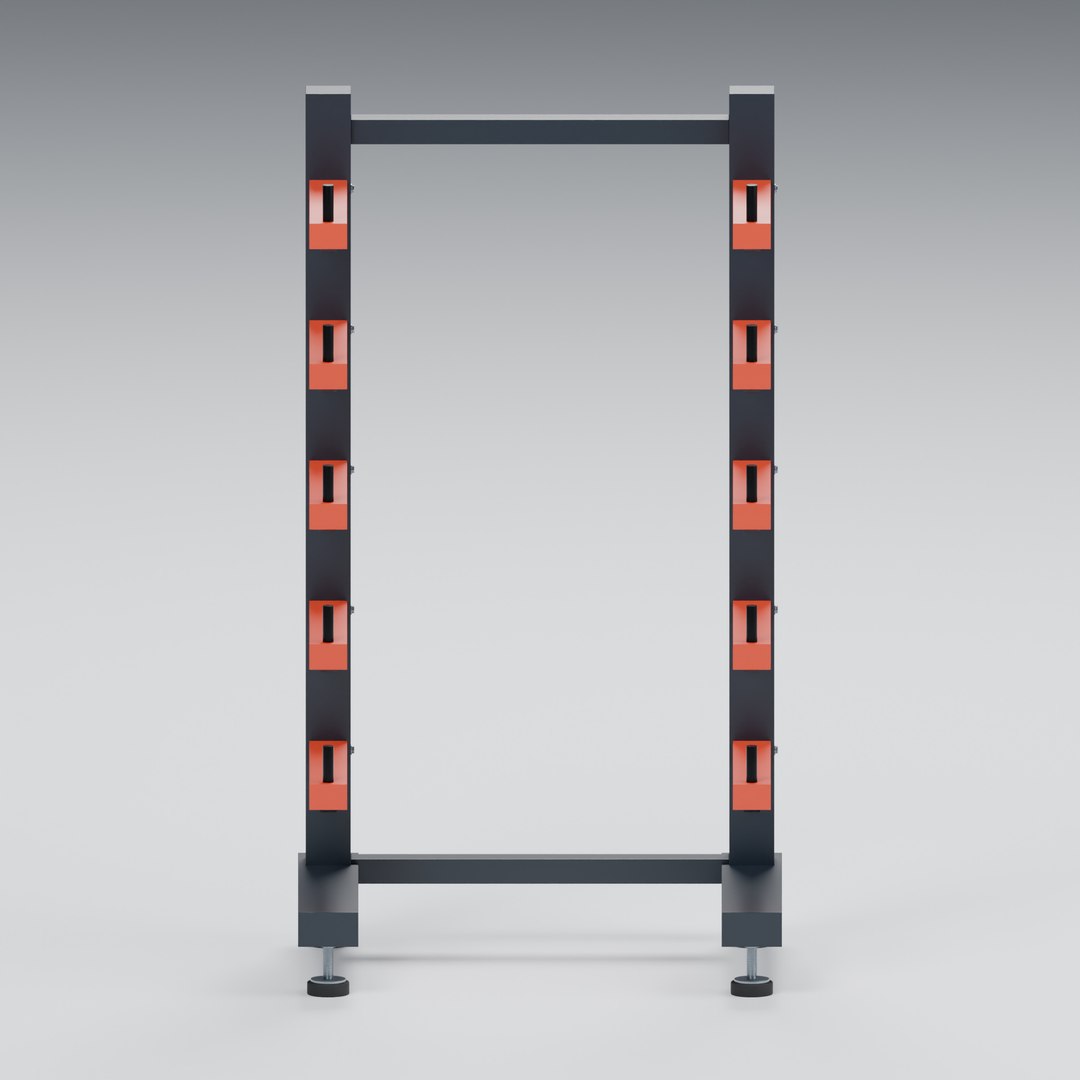 Cantilever Material Storage Rack 960x670mm Configuration 03 3D Model ...