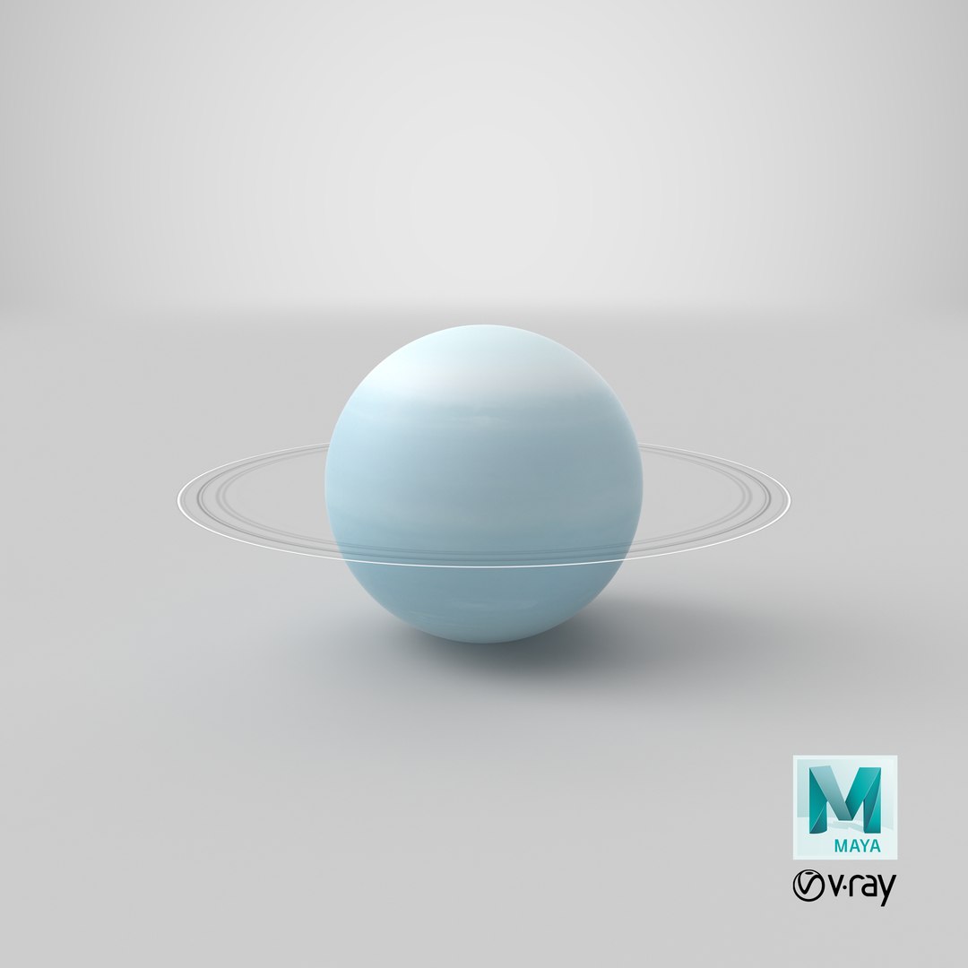 Uranus Planet Rings 3D - TurboSquid 1338467