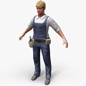 Real-Time Construction Worker 3D Model