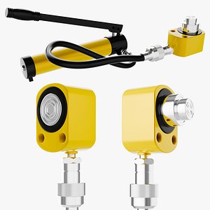 3D Compact Hydraulic Cylinder with hand pump