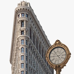 3D flatiron building architecture model
