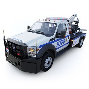 Tow truck NYPD 3D model