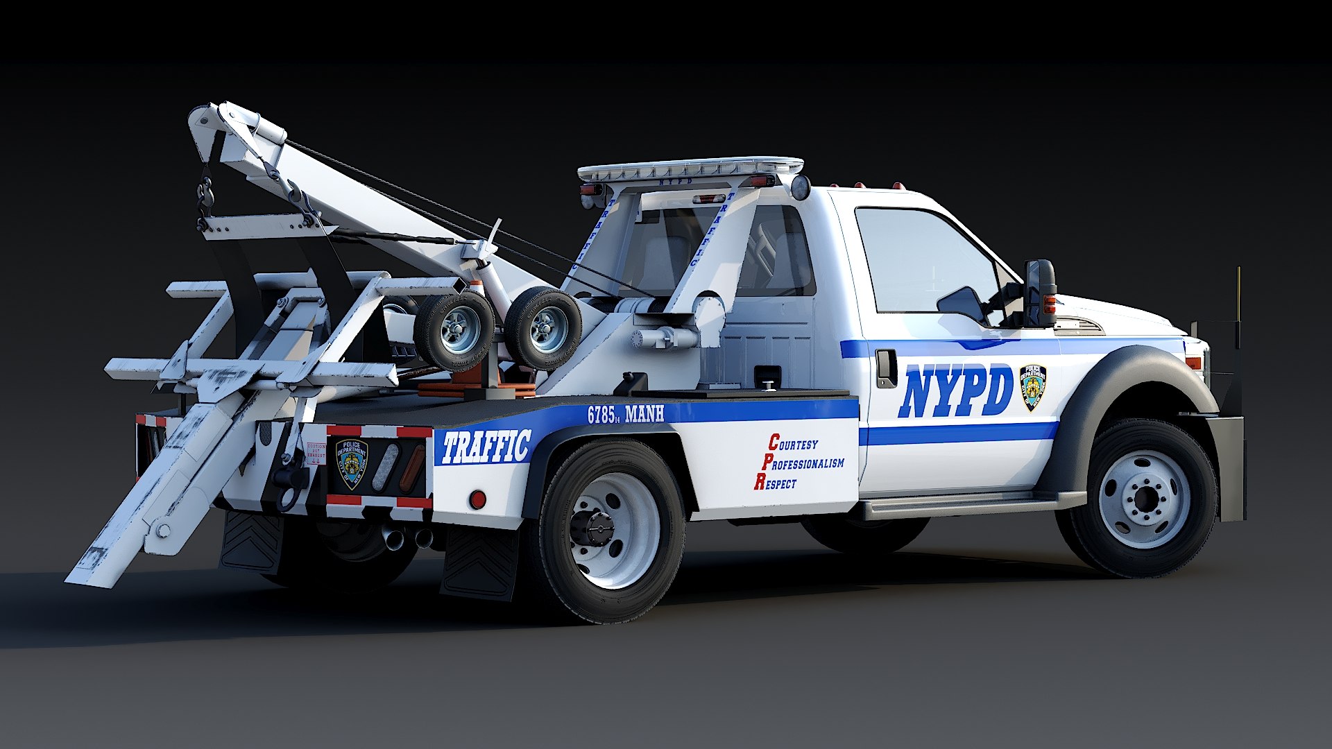 Tow truck NYPD 3D model https://p.turbosquid.com/ts-thumb/bF/9kY7Kv/7V/7/jpg/1656072149/1920x1080/fit_q87/24a0ae2eb03de7eb692548b14d45df8d2c0cfc68/7.jpg