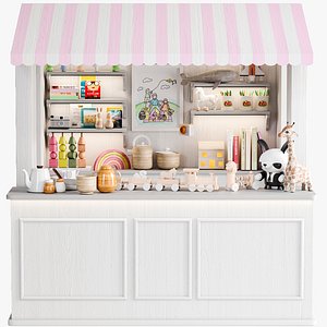 Children house  a shop with toys 3D model