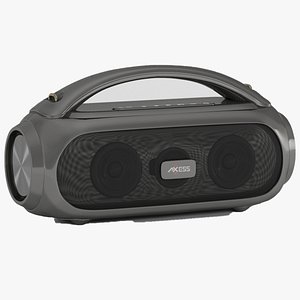 AXESS Portable Boombox Bluetooth Speaker 3D model