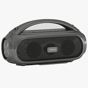 AXESS Portable Boombox Bluetooth Speaker