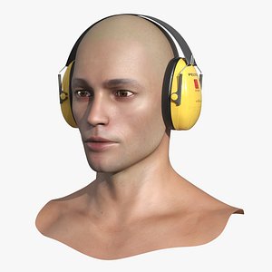 3M PELTOR Optime I H510A Earmuffs on Man Head