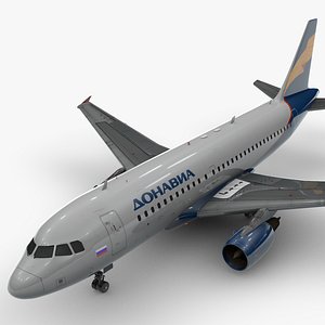 3D model Airbus A319-100 DONAVIA L1464