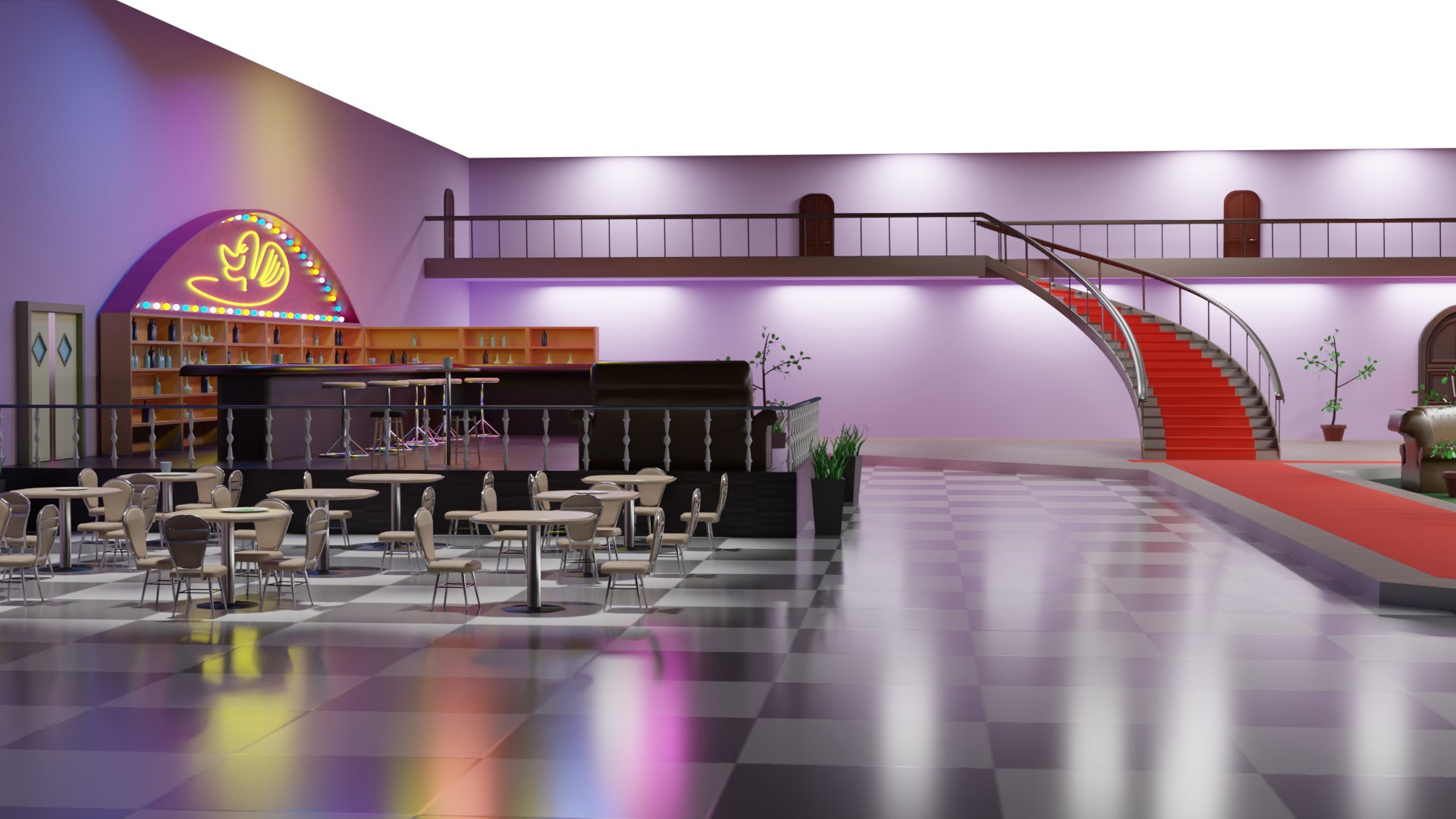 3D Bar Interior - TurboSquid 1663840