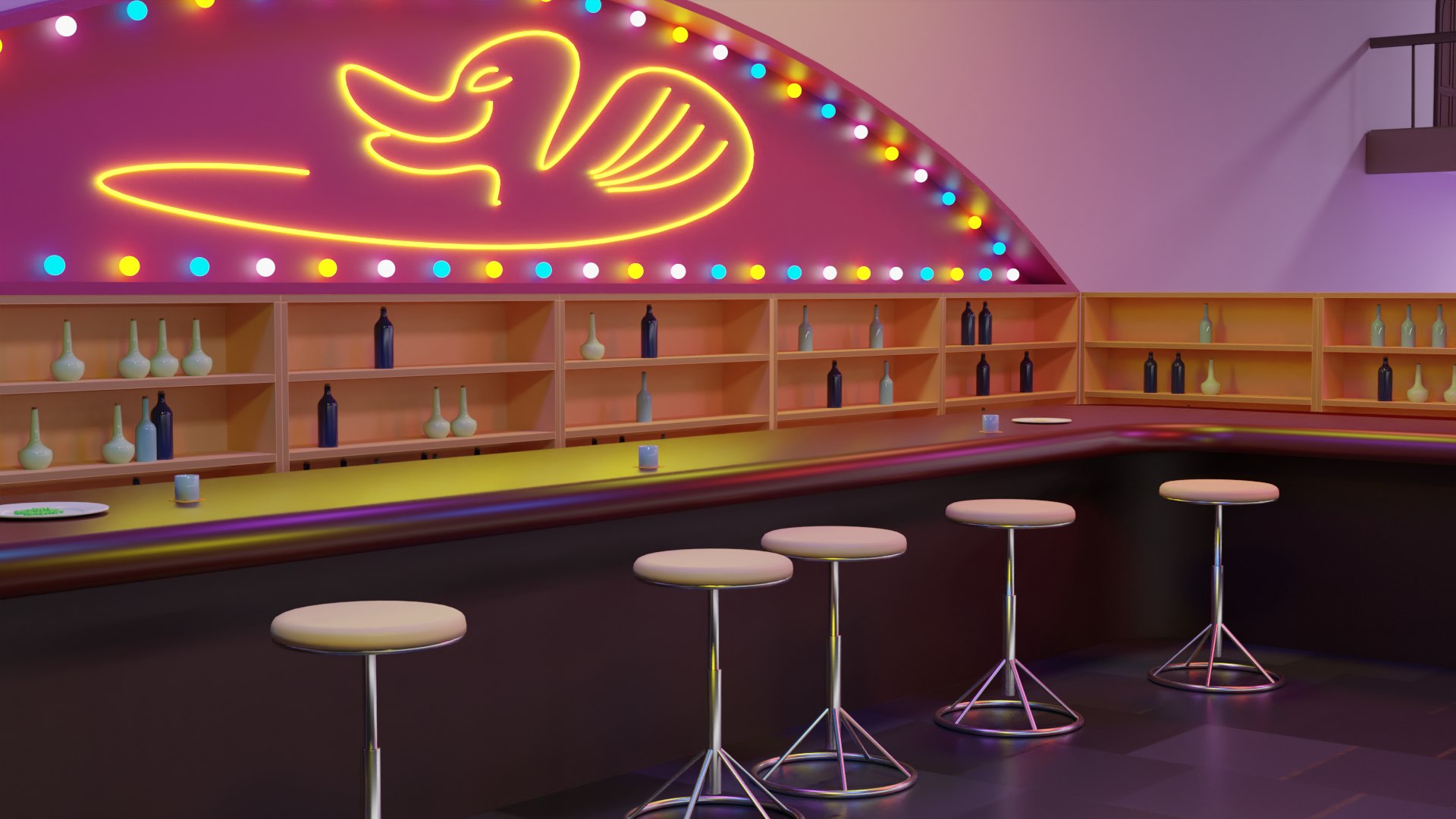 3D Bar Interior - TurboSquid 1663840