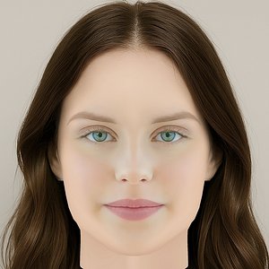 Andrea Heick Gadeberg Head - No Hair - Low poly head for game