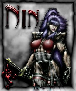 3d female ninja model