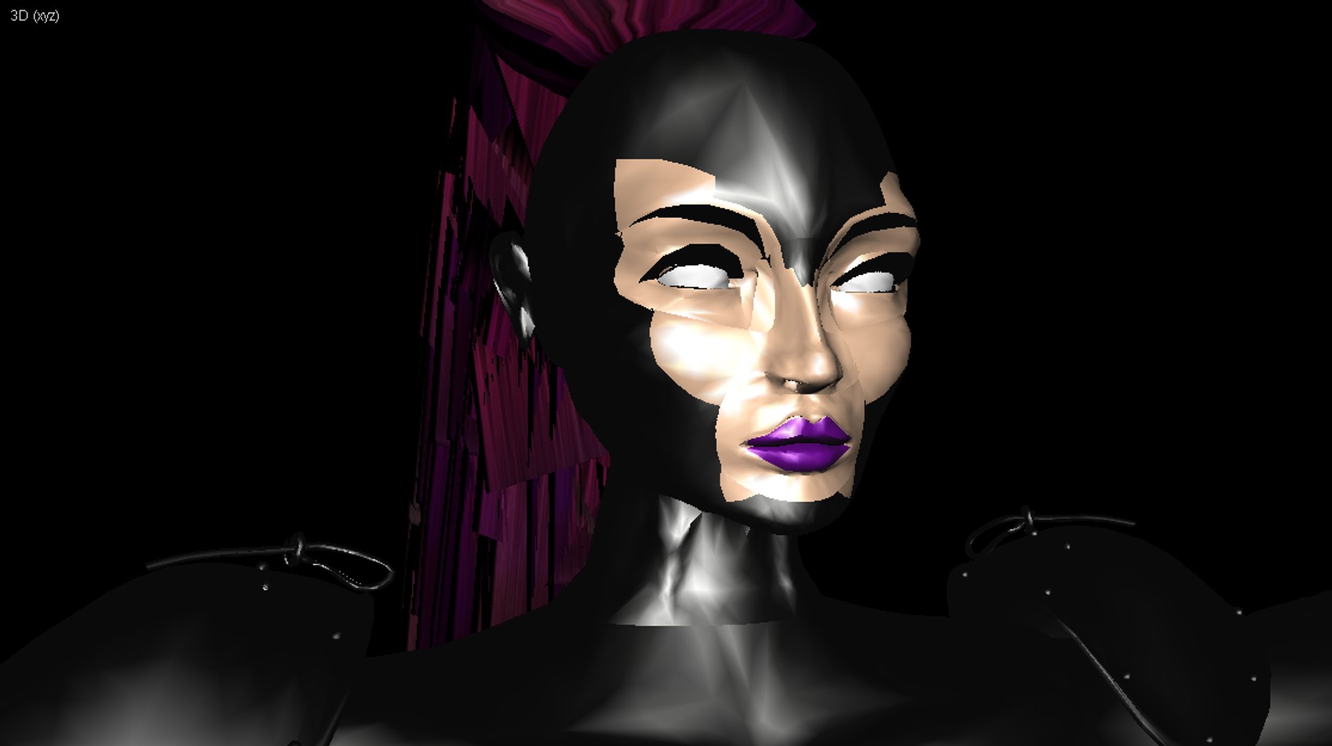 3d Female Ninja Model