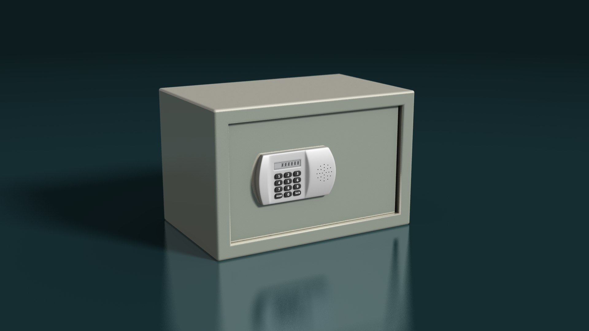 3D Mini Electronic Safe Model - TurboSquid 1705416