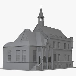 3D Old European House