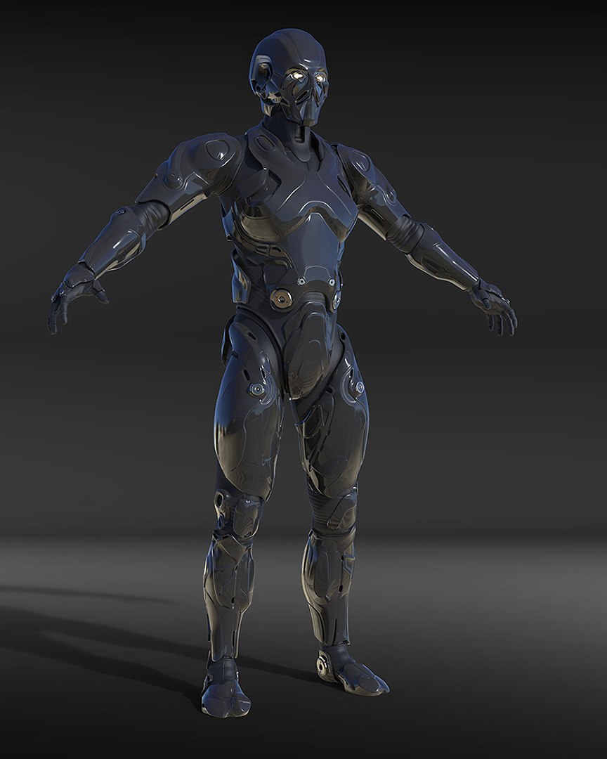 3D Cyborg Sci-fi Character Model - TurboSquid 1218636