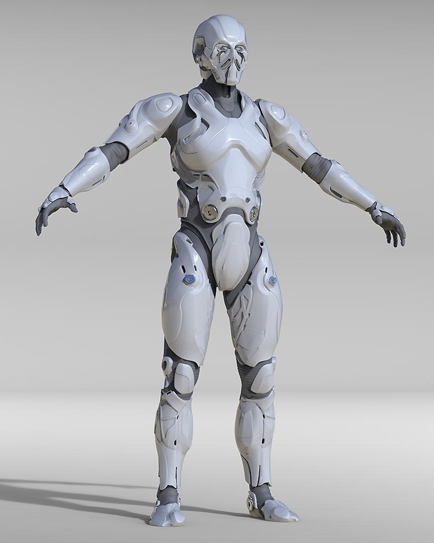 3D Cyborg Sci-fi Character Model - TurboSquid 1218636