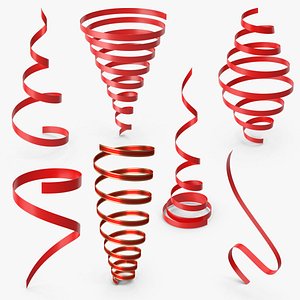 3D Curly Ribbons Collection