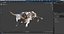 Touro Longhorn Mentindo manchado de marrom