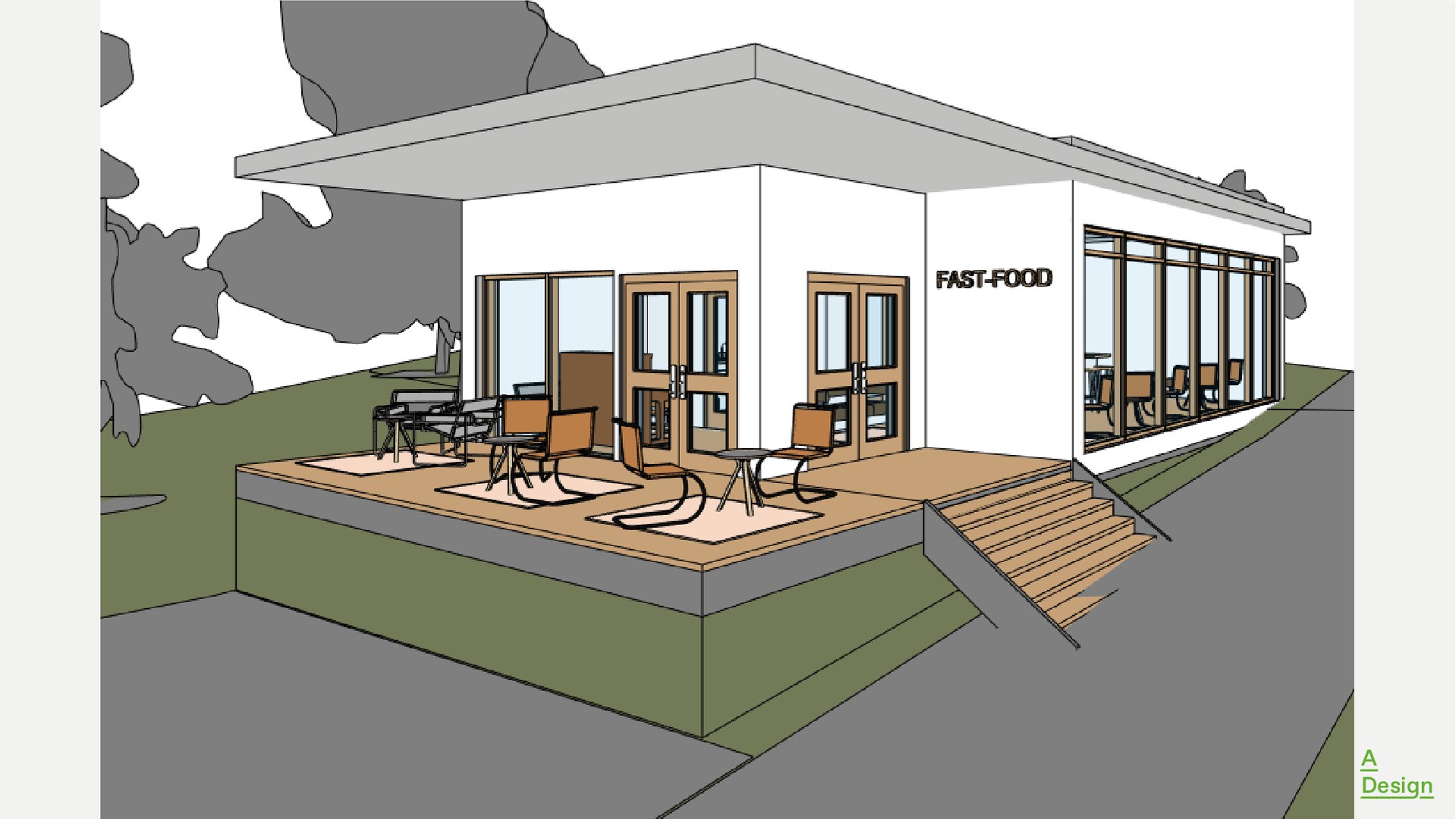 3D Fast-food - Revit Model Model - TurboSquid 2017868
