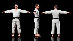 Judo Karate Player - Rigged