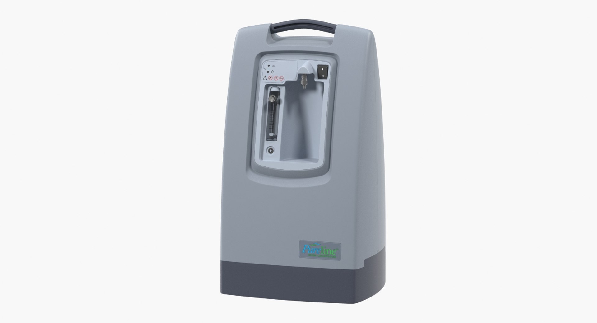 Oxygen Concentrator 3D Model 3D model preview