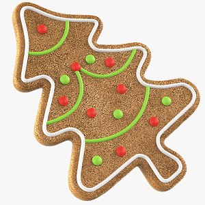 Detailed Gingerbread Tree Cookies