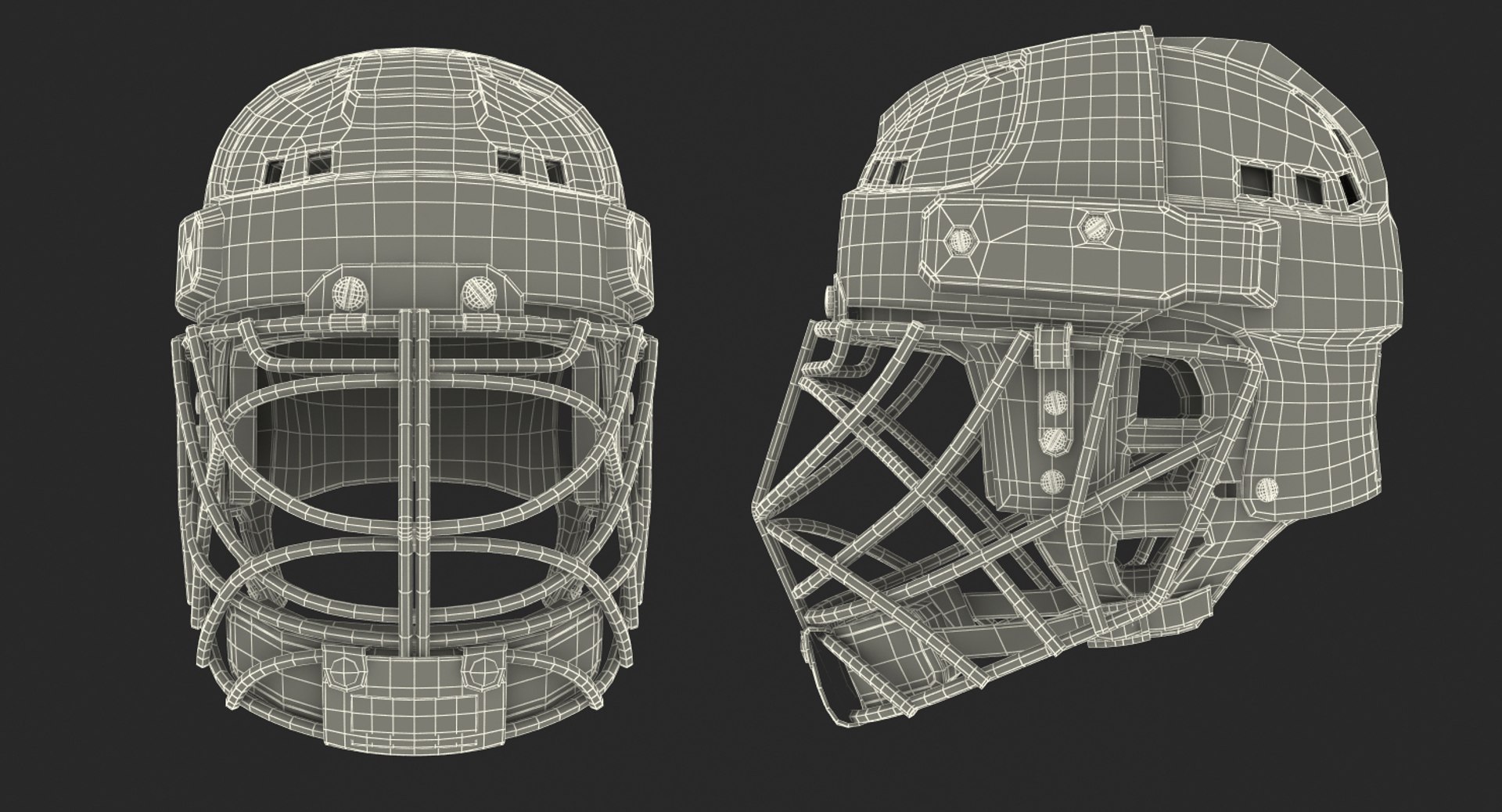 Hockey Helmet Face Mask 3D Model TurboSquid 1285568