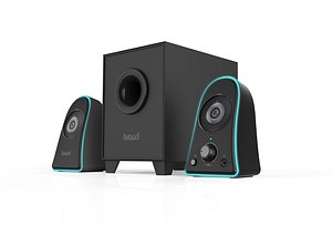 3D 2 1-multimedia speaker printing model