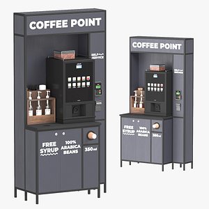 3D model Self coffee machine