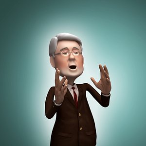 politician rigged animation 3d max