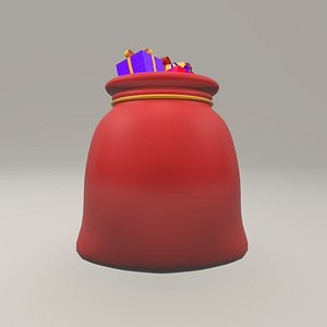 christmas sack gifts - 3D model