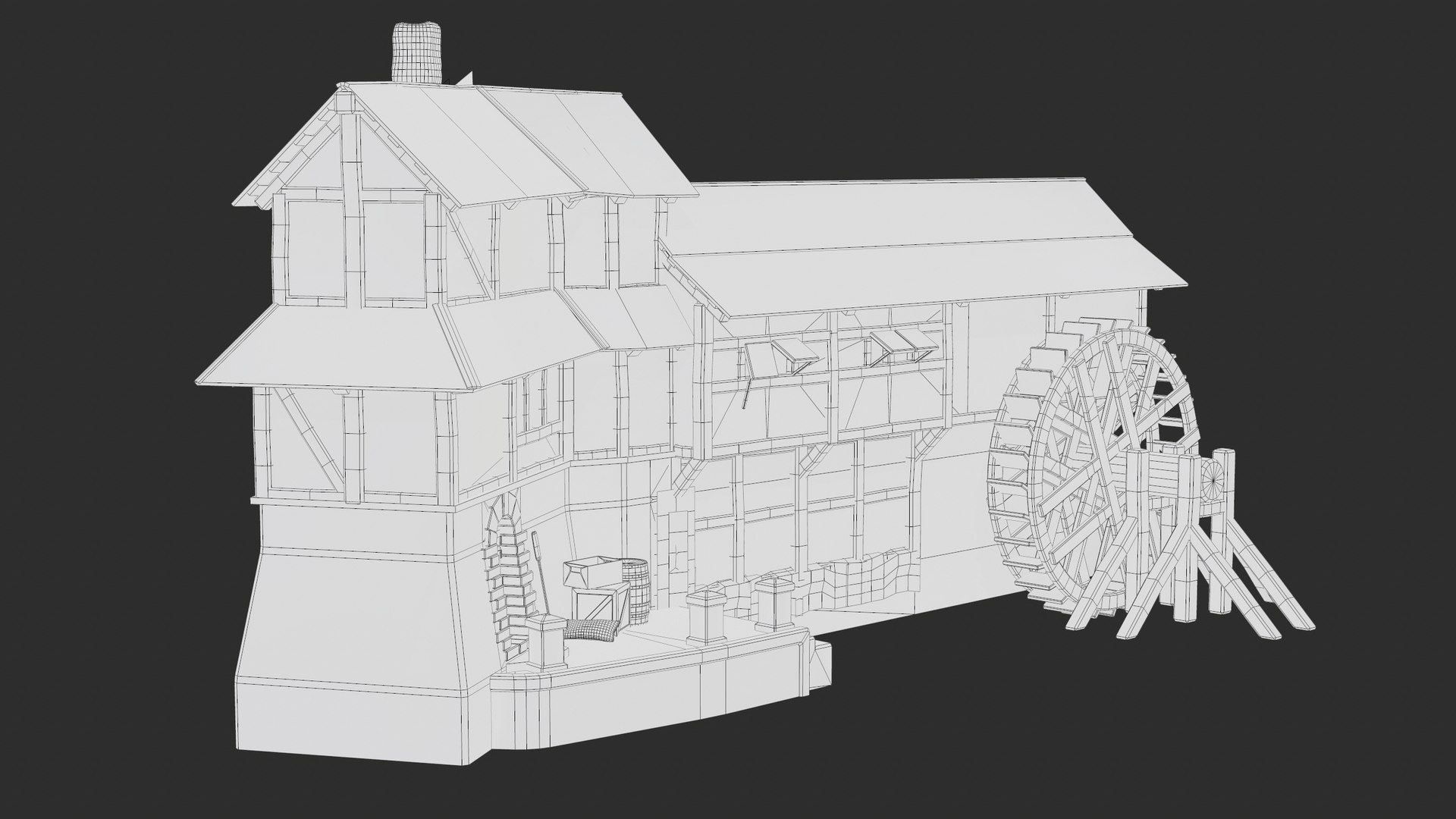 3D Old Medieval Watermill PBR model https://p.turbosquid.com/ts-thumb/bG/2W9aky/EU/screenshot145/png/1677139028/1920x1080/fit_q87/0e0135b4303159f66cc50559af3744aaaeec6fcb/screenshot145.jpg
