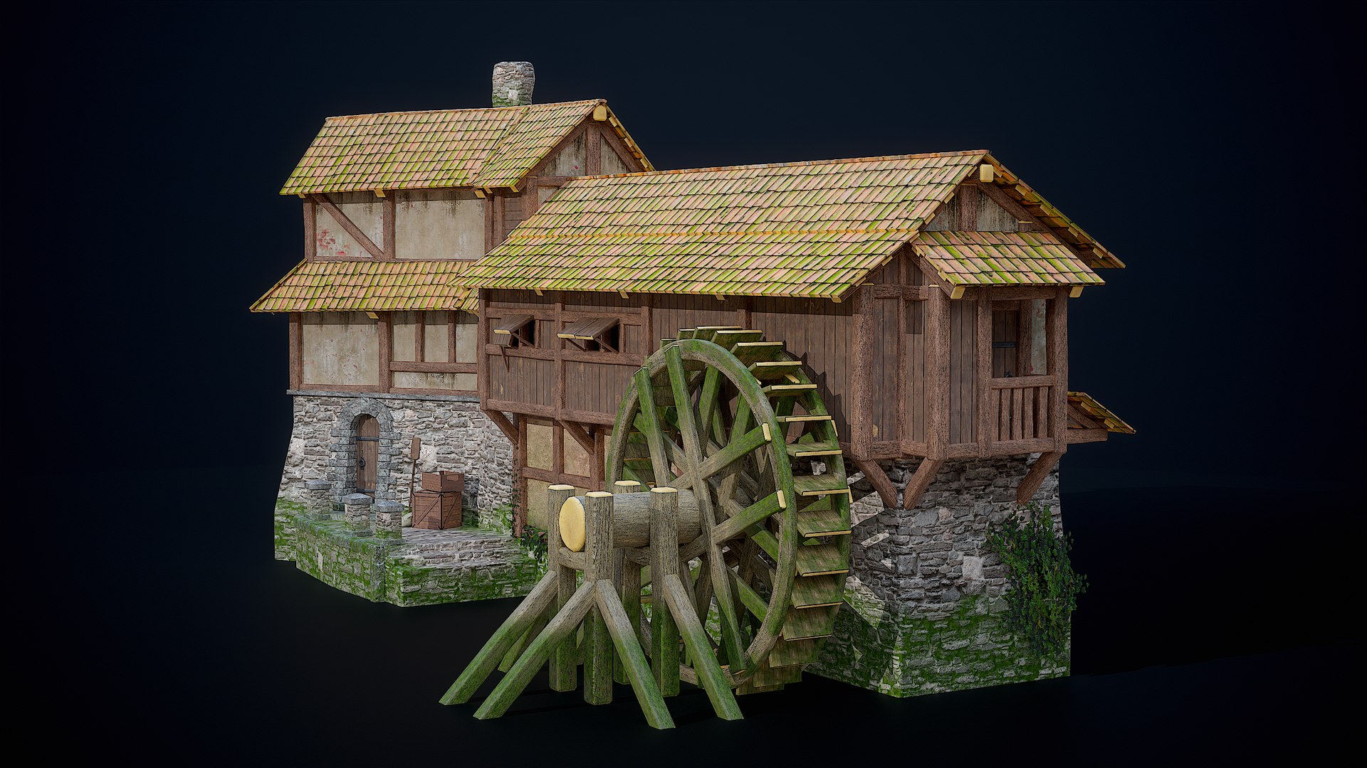Minecraft Medieval Building Pack 3D Model $10 - .blend .obj .fbx