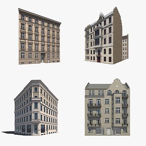 4 historic berlin residentials 3ds