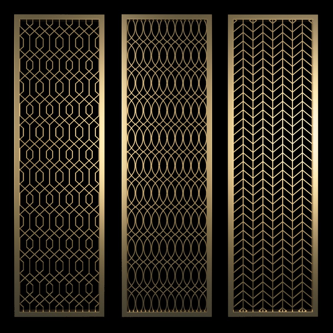 3D cnc panel partition model - TurboSquid 1559063