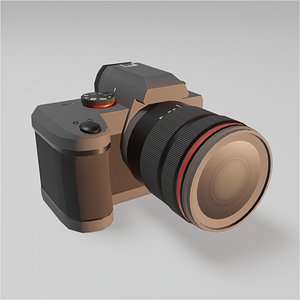 Low poly unbranded camera