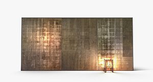 3D modern japanese screen lantern model
