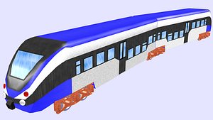 passenger train l632 shuttle 3D model