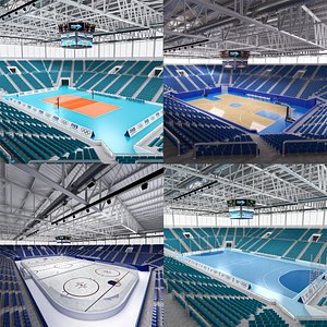 Sport stadiums 01 3D