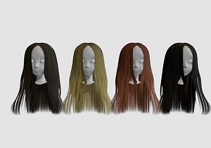 hairstyle in 4 colors