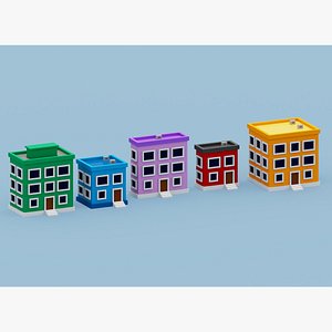 Voxel House Collection 3D
