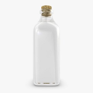 milk bottle 3d 3ds
