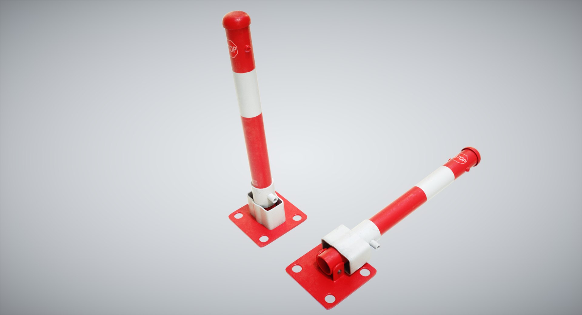 4k Warning Pole 3D Model - TurboSquid 1213145