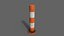 PBR Bollard OrangeWhite